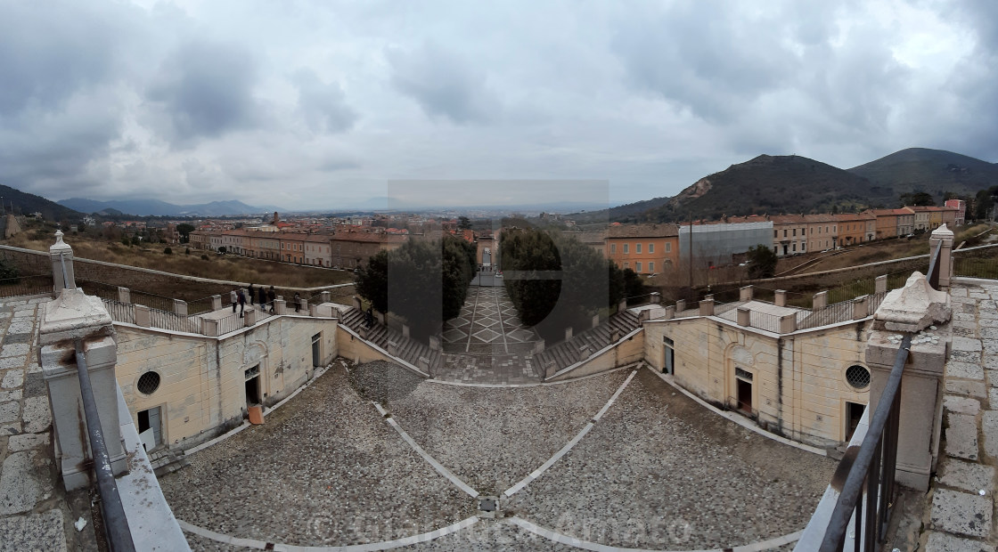 "San Leucio - Panoramica dalla scala monumentale del Belvedere" stock image