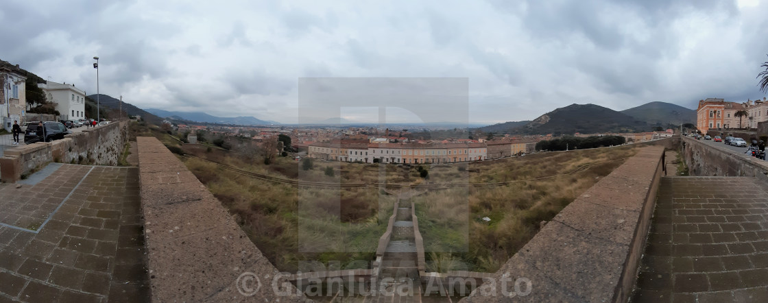 "San Leucio - Panoramica dei Giardini del Belvedere" stock image