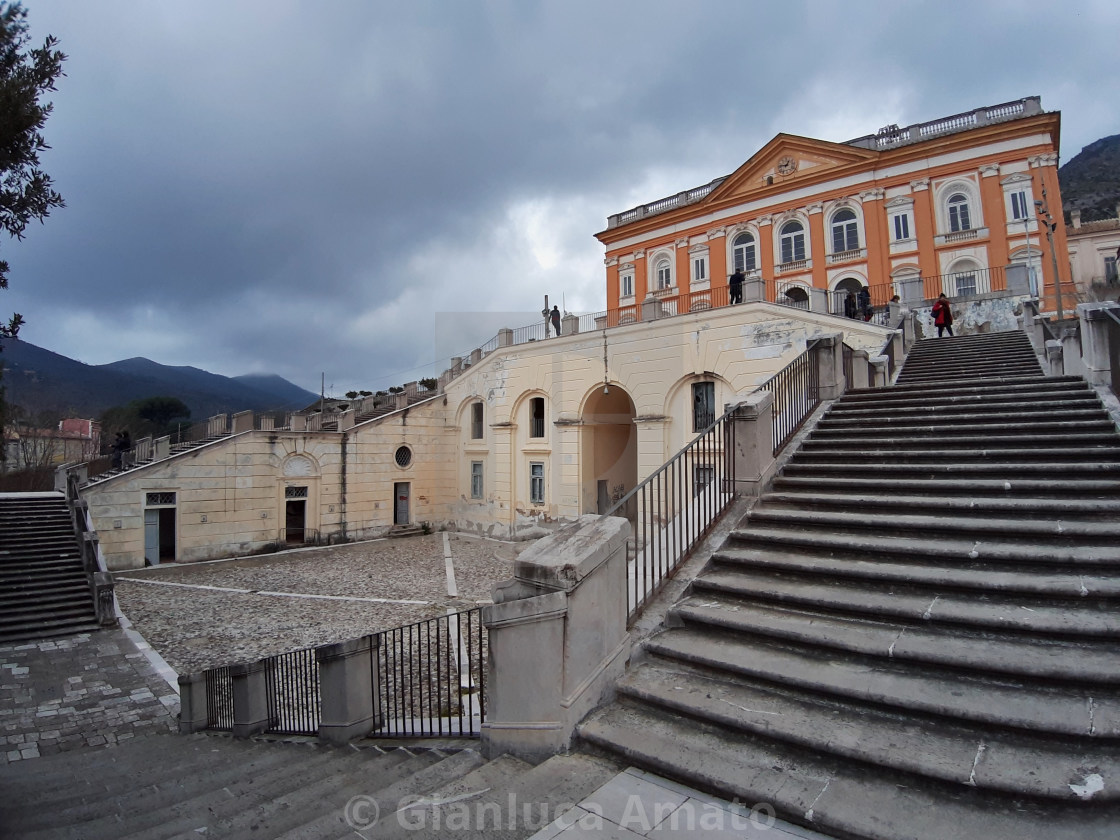 "San Leucio - Scala di accasso al Palazzo del Belvedere" stock image