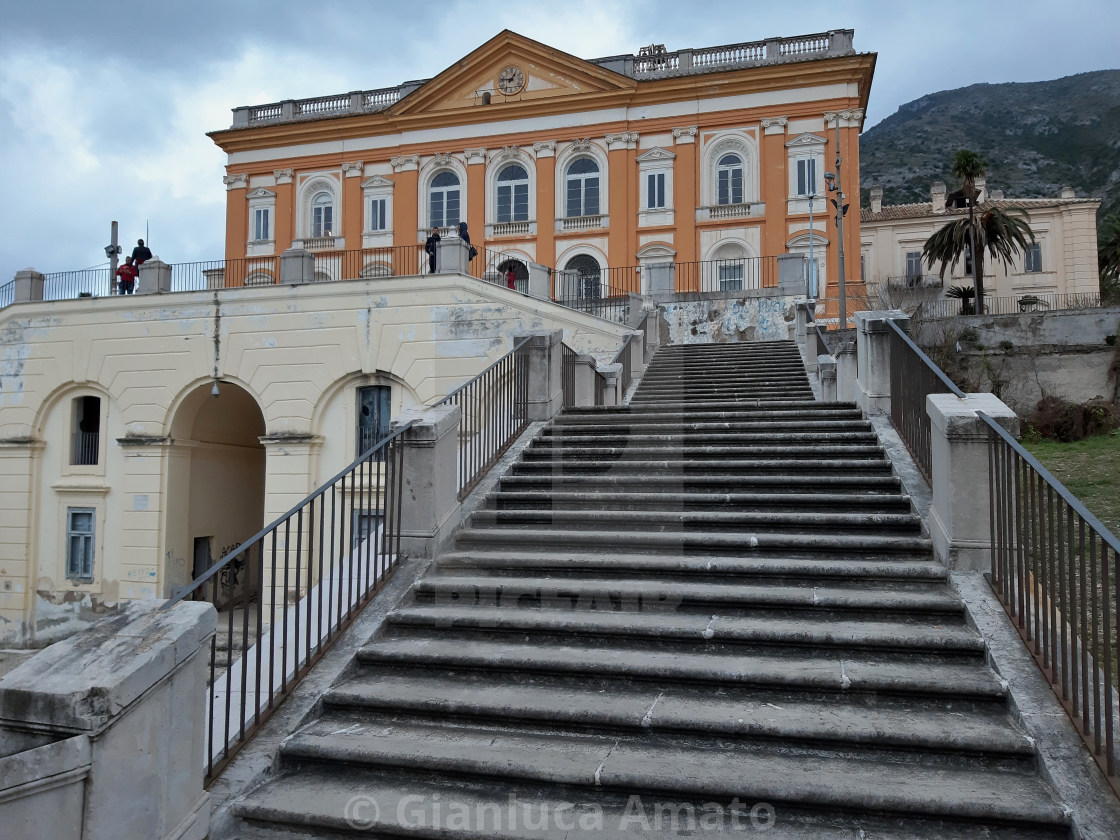 "San Leucio - Rampa di accasso al Palazzo del Belvedere" stock image