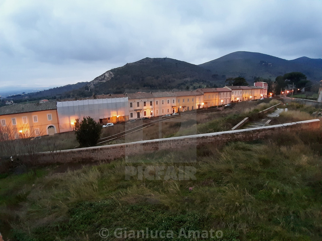 "San Leucio - Scorcio serale dal Belvedere" stock image