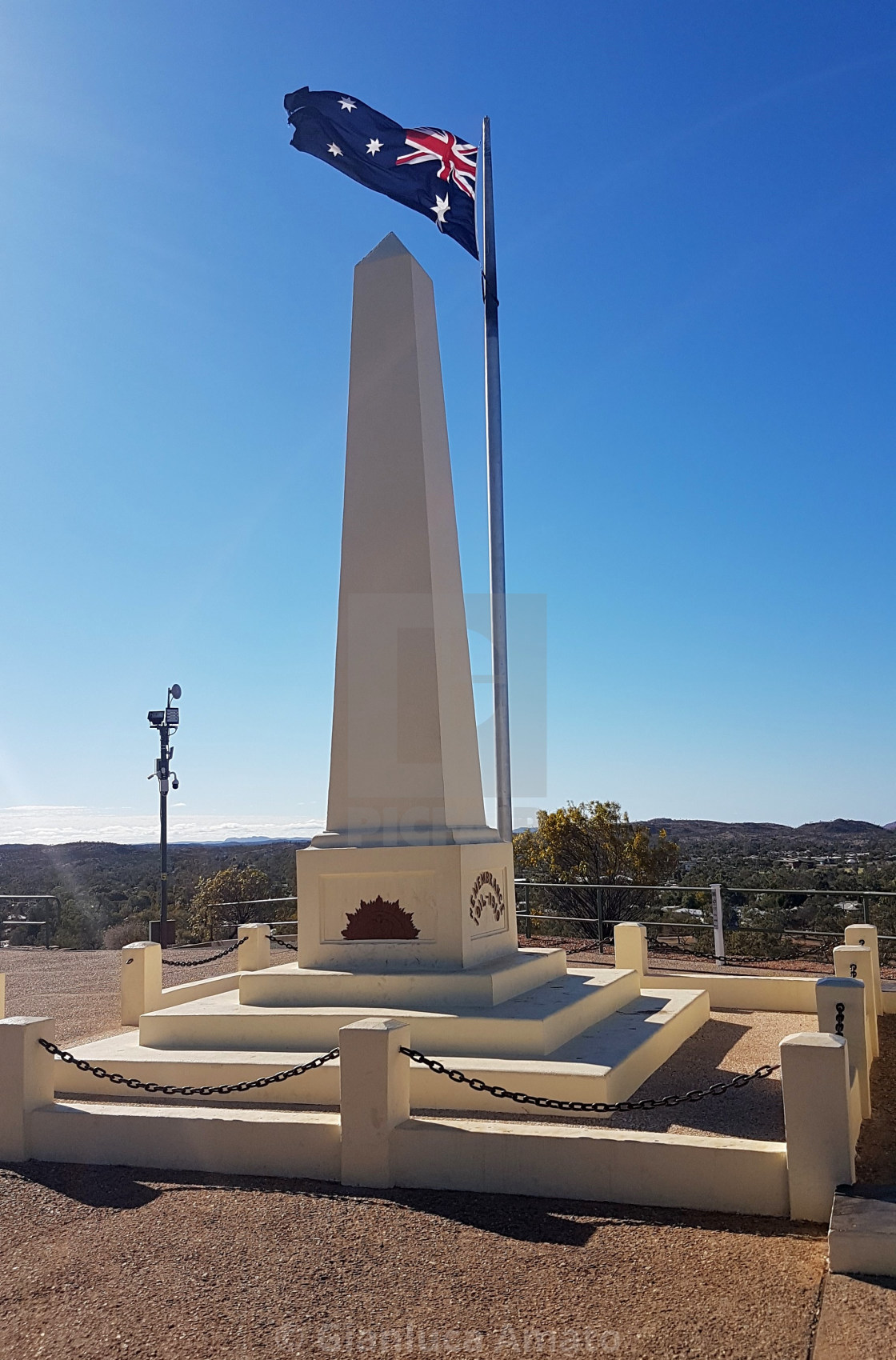 "Alice Springs - Anzac Hill Memorial" stock image