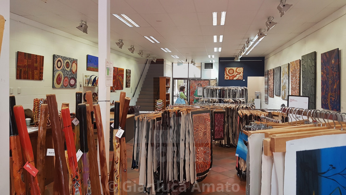 "Alice Springs - Negozio di artigianato locale" stock image