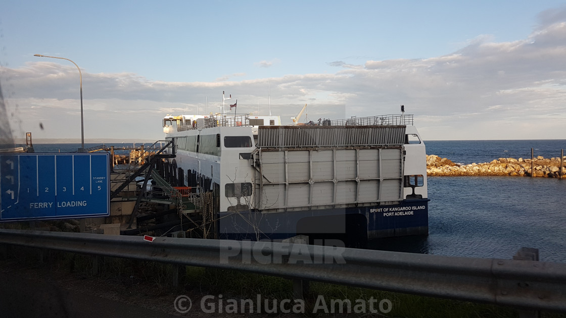 "Adelaide - Porto di Cape Jervis" stock image