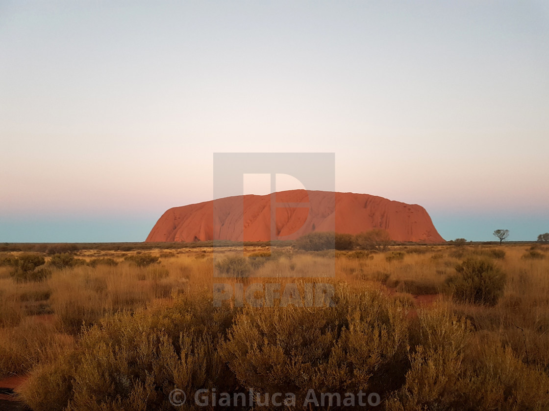 "Australia - Ayers Rock al tramonto" stock image