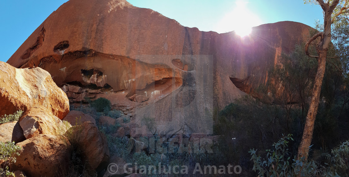 "Australia - Panoramica di Ayers Rock" stock image