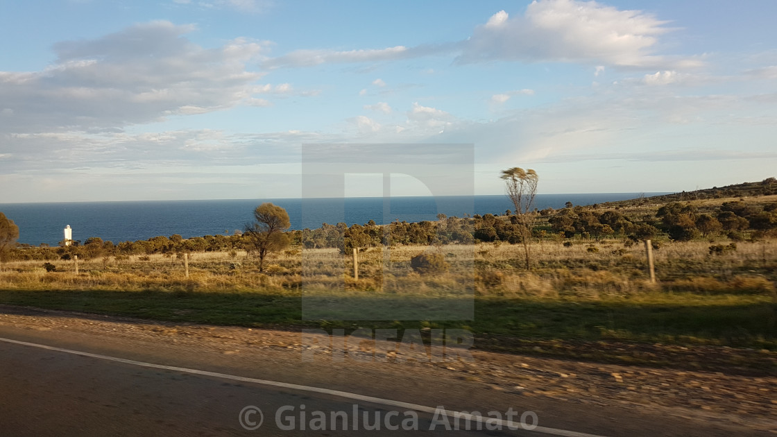 "Australia - Scorcio del faro di Cape Jervis" stock image