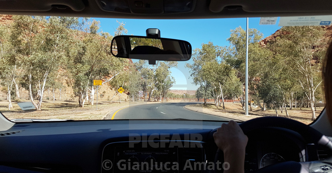 "Viaggio nel deserto australiano" stock image