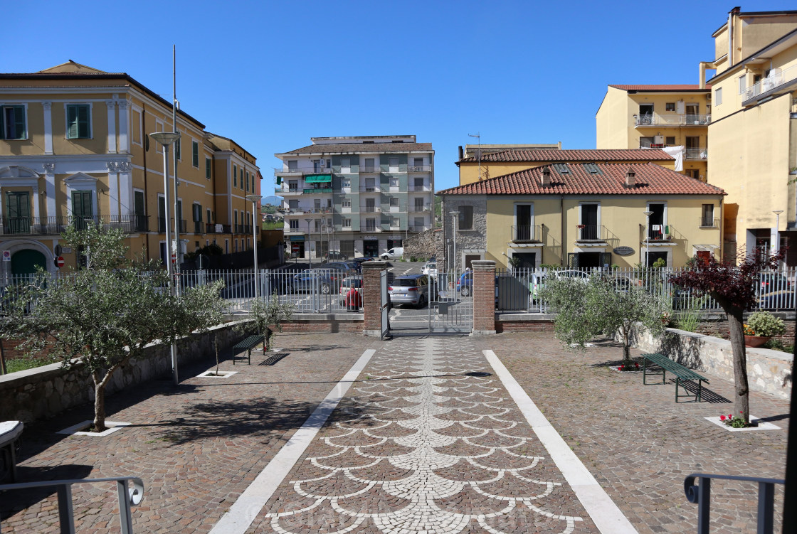 "Benevento - Uscita della chiesa di Santa Maria della Verità" stock image