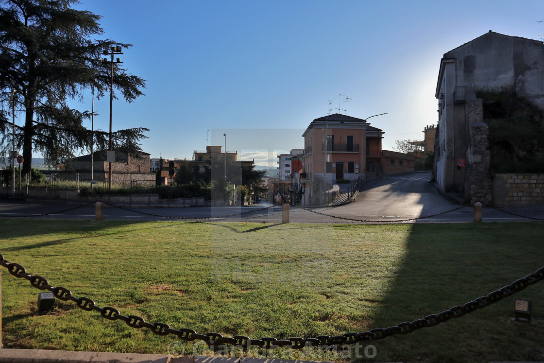 "Benevento - Via San Pasquale dall'Arco Traiano" stock image