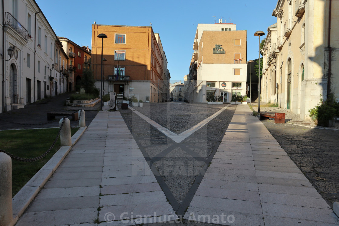 "Benevento - Via Traiano durante la quarantena" stock image