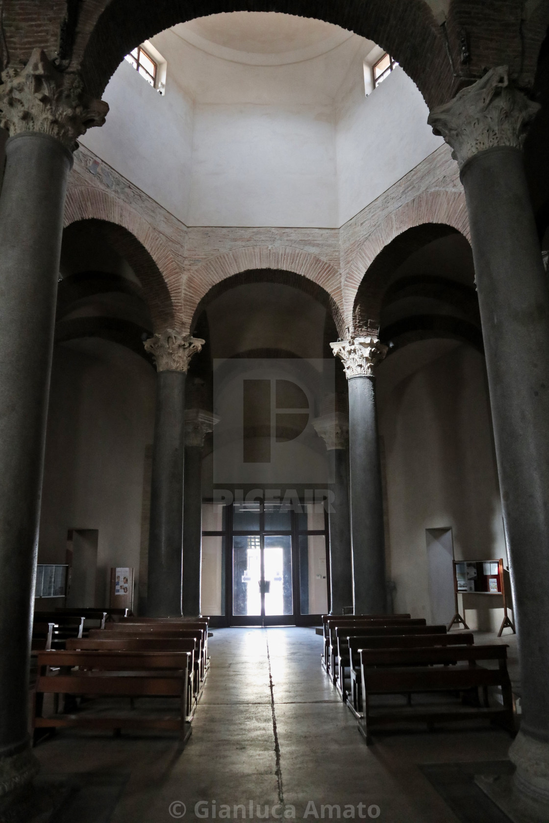 "Benevento - Interno della chiesa di Santa Sofia" stock image