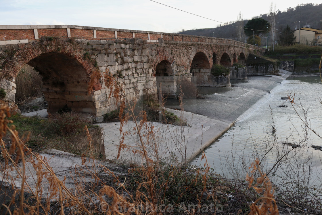 "Benevento - Ponte Leproso sul Fiume Sabato" stock image