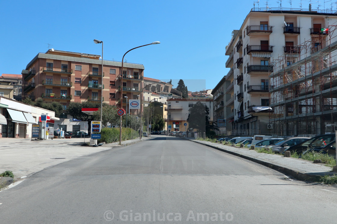 "Benevento - Via delle Poste durante la quarantena" stock image