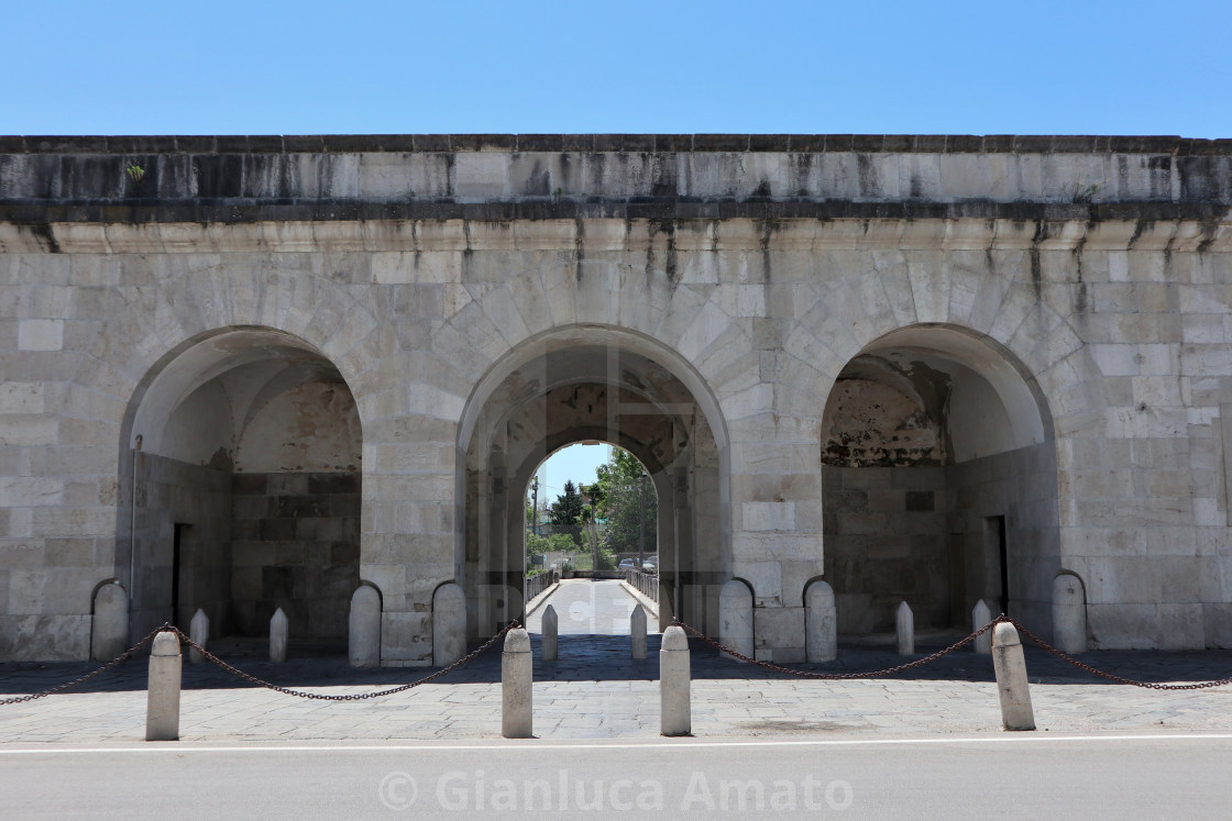 "Capua - Arcate di Porta Napoli" stock image