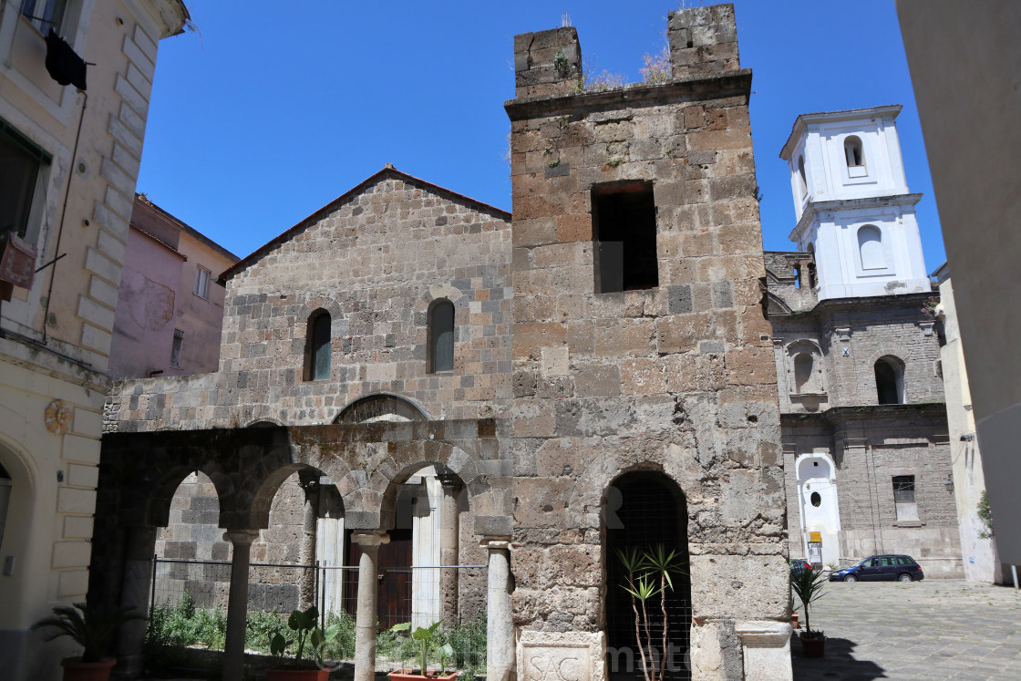 "Capua - Chiesa di Sant'Angelo Audoaldis" stock image