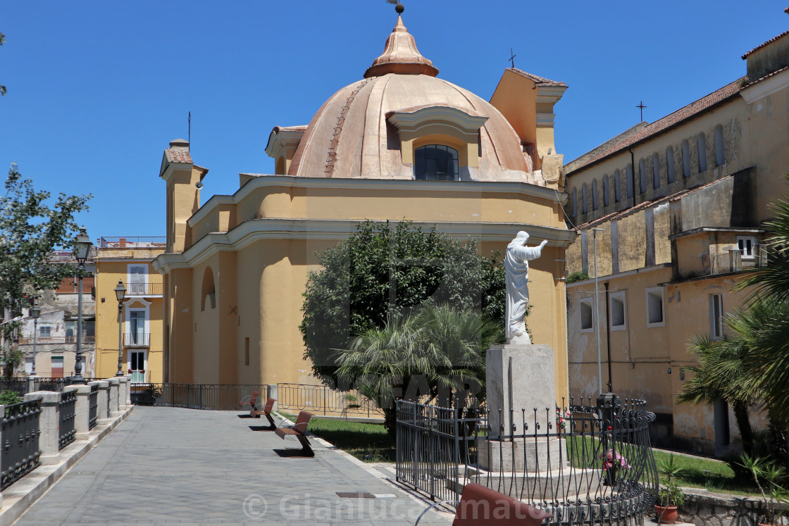 "Capua - Chiesa di Santa Maria delle Grazie da via Landone" stock image