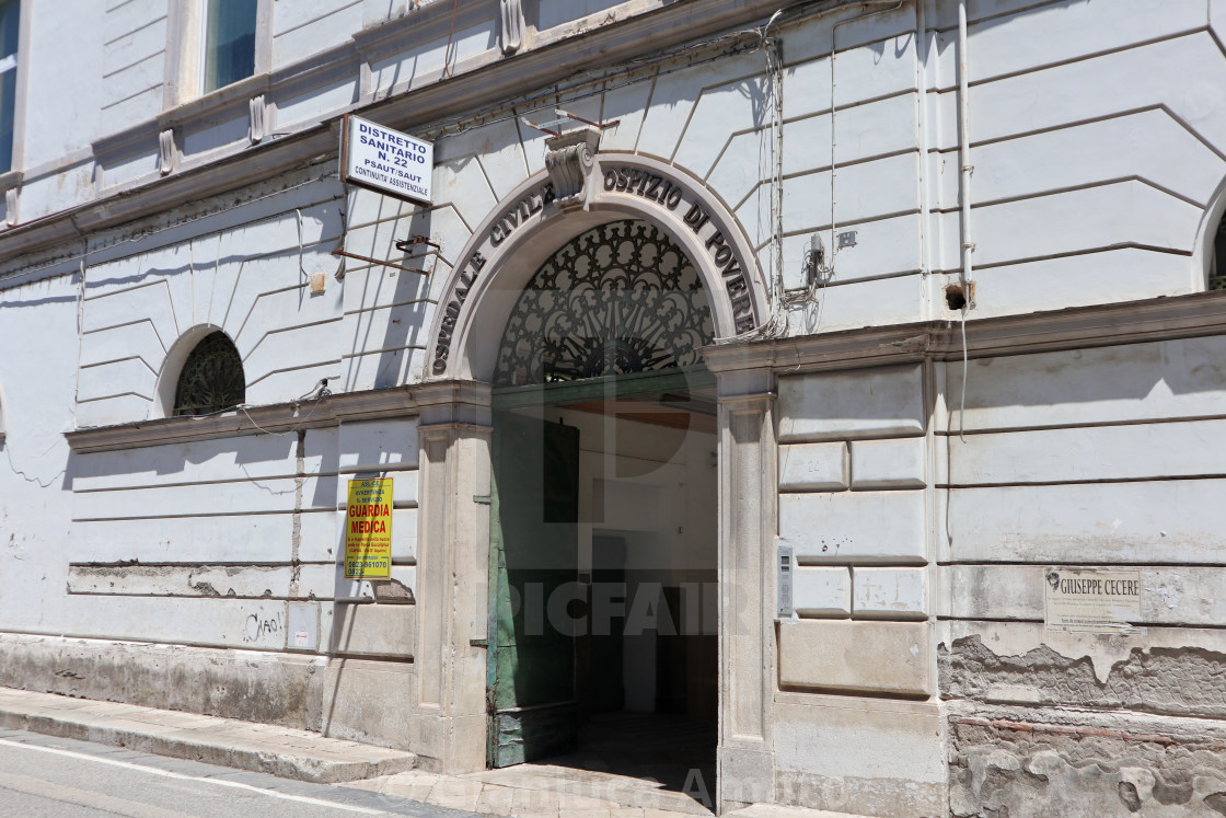 "Capua - Entrata dell'Ospedale Palasciano" stock image