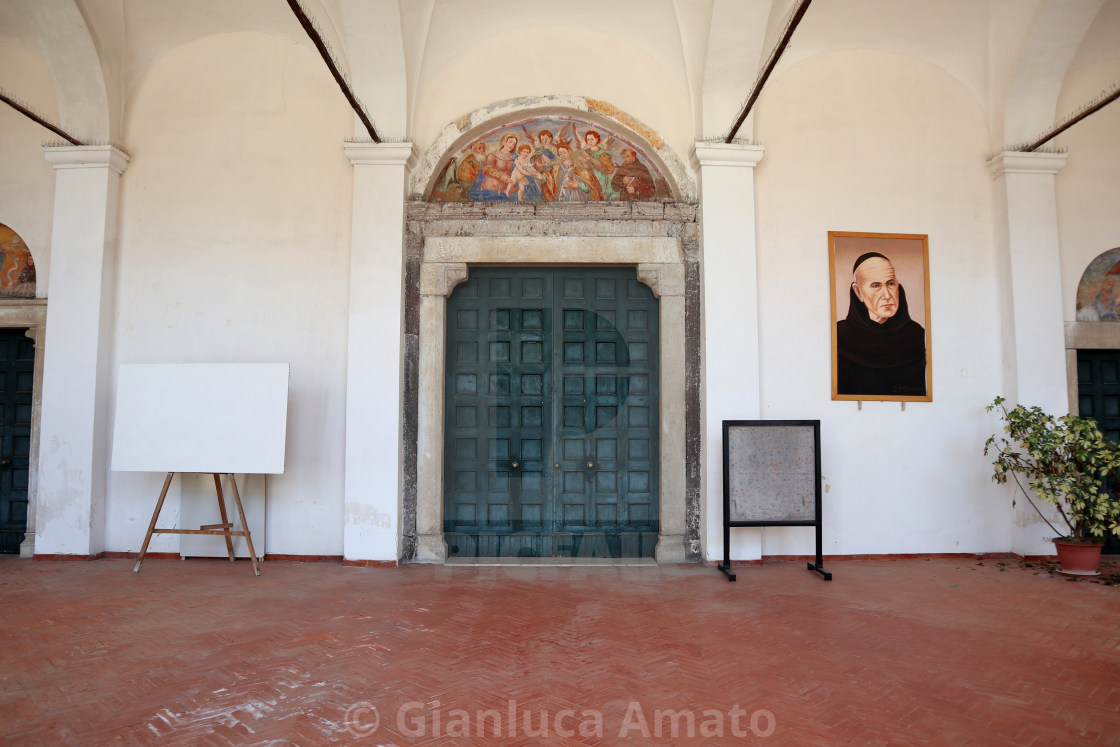 "Capua - Portico di entrata della Chiesa di Santa Caterina" stock image