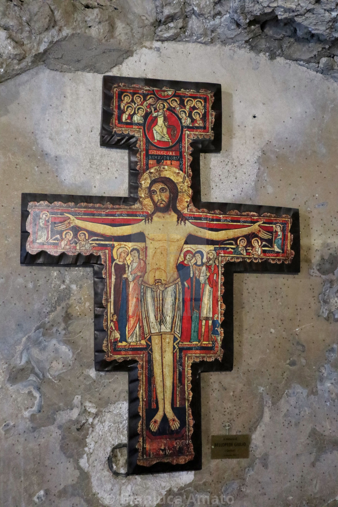 "Maddaloni - Crocifisso nella grotta di San Michele Arcangelo" stock image