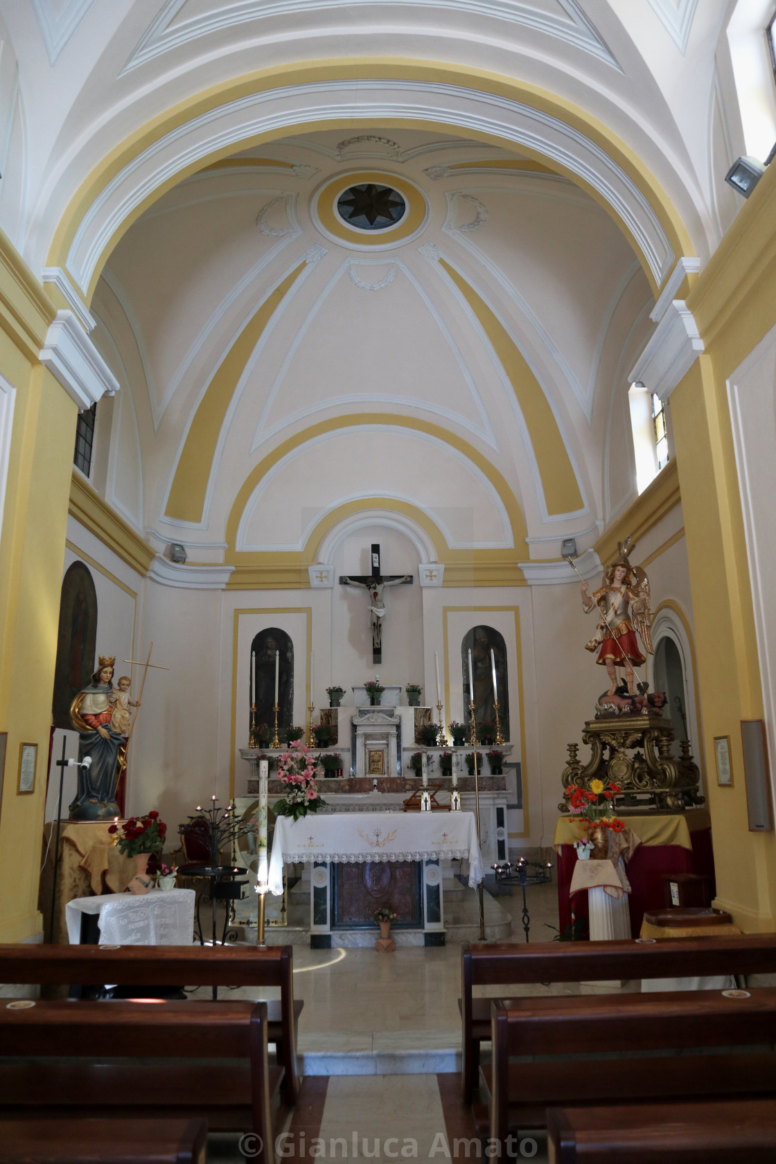 "Maddaloni - Altare del Santuario di San Michele e Santa Maria del Monte" stock image