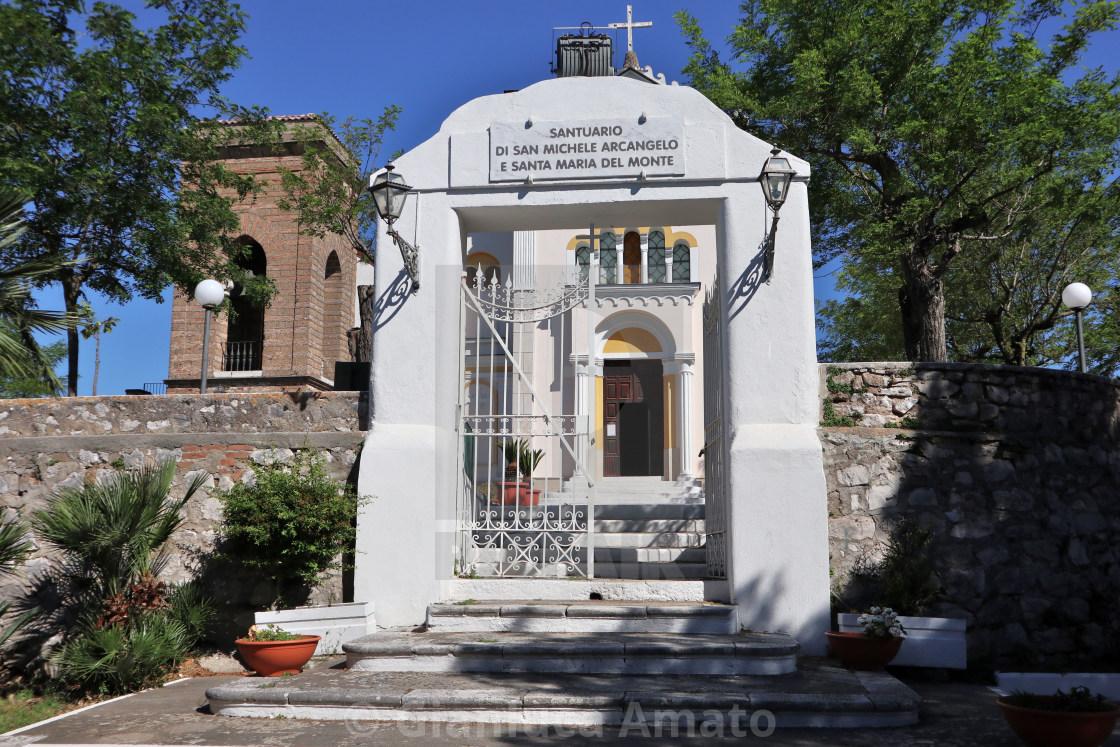 "Maddaloni - Entrata del Santuario di San Michele e Santa Maria del Monte" stock image