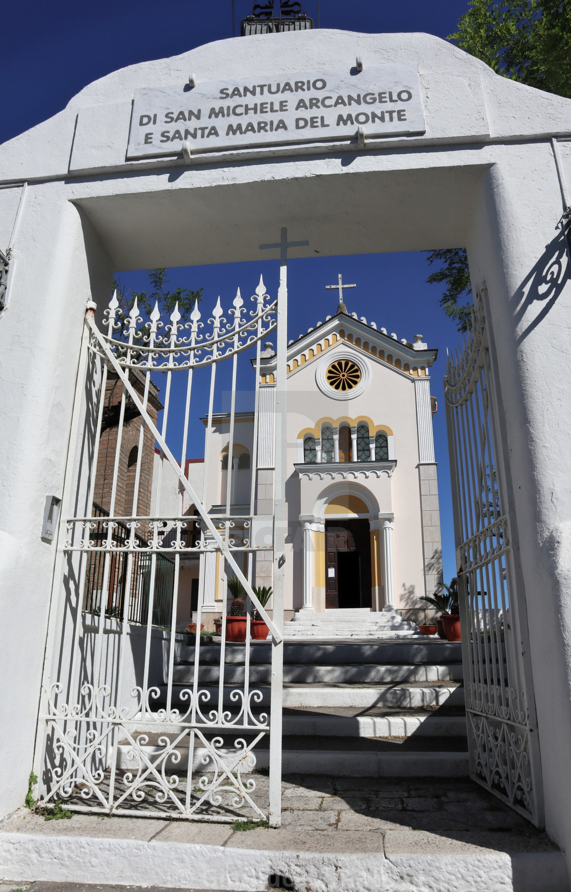 "Maddaloni - Ingresso del Santuario di San Michele e Santa Maria del Monte" stock image