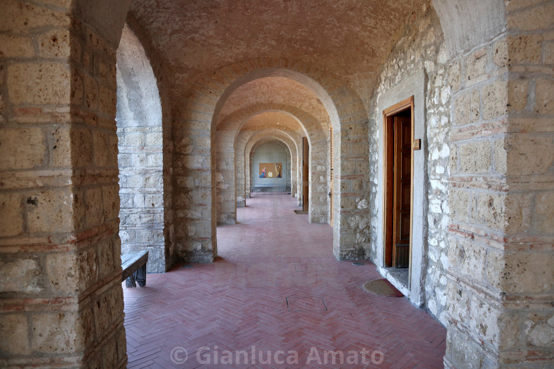 "Maddaloni - Portico del Santuario di San Michele e Santa Maria del Monte" stock image