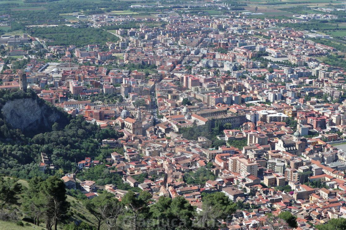 "Maddaloni dal Santuario di San Michele e Santa Maria del Monte" stock image