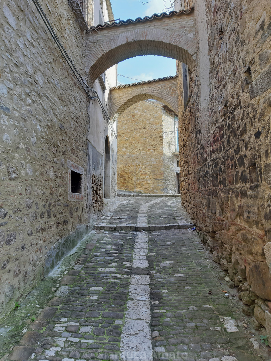 "Paduli - Archi restaurati del borgo fantasma" stock image