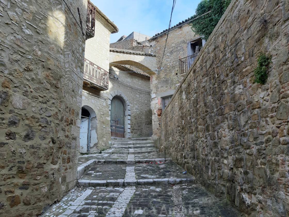 "Paduli - Scalinata al borgo fantasma" stock image