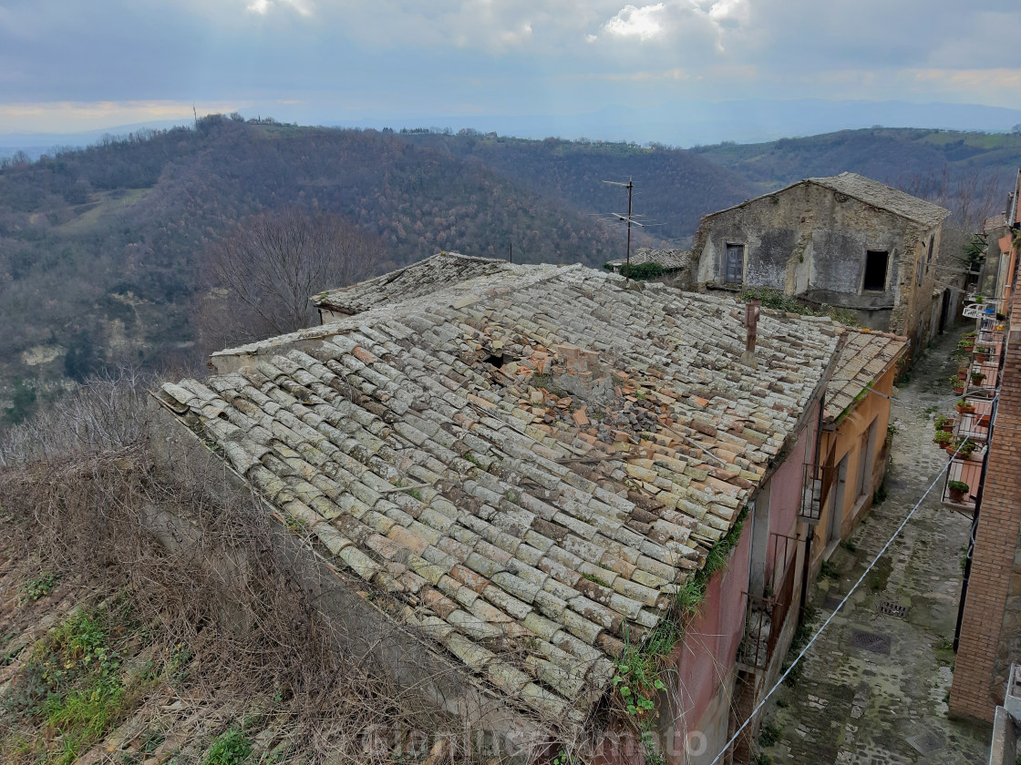 "Paduli - Tetti del borgo fantasma" stock image