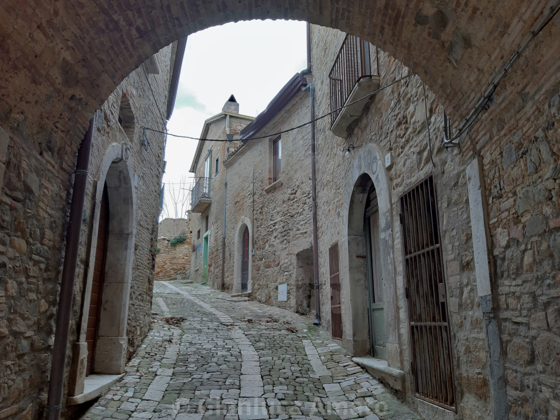 "Paduli - Vicolo del borgo vecchio" stock image