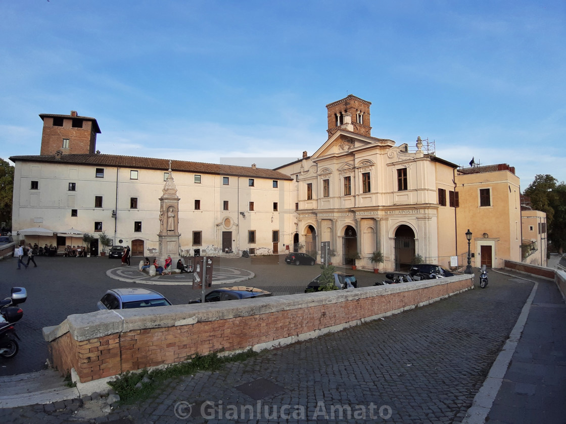 "Roma - Basilica di San Bartolomeo all'Isola" stock image