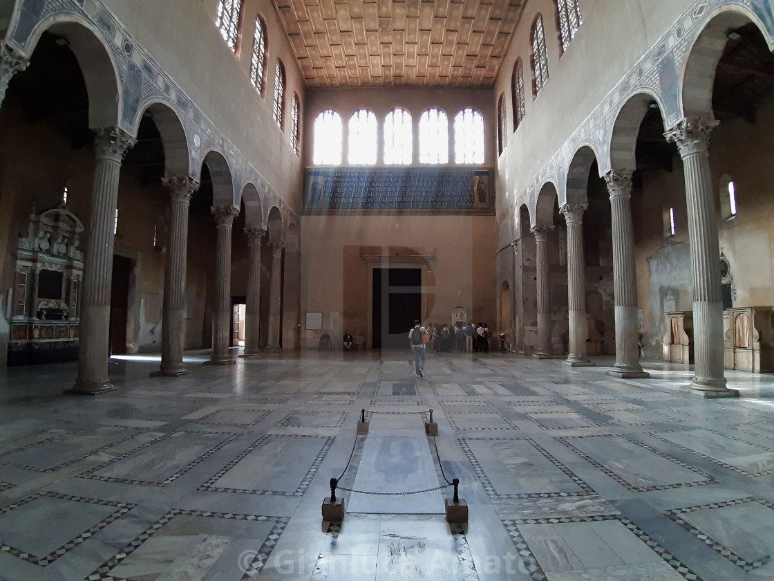 "Roma - Controfacciata di Santa Sabina" stock image