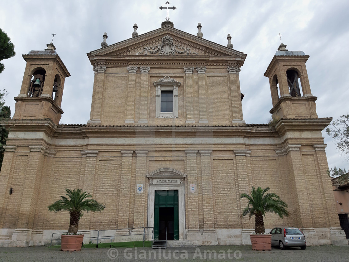 "Roma - Facciata della Basilica di Santa Anastasia" stock image