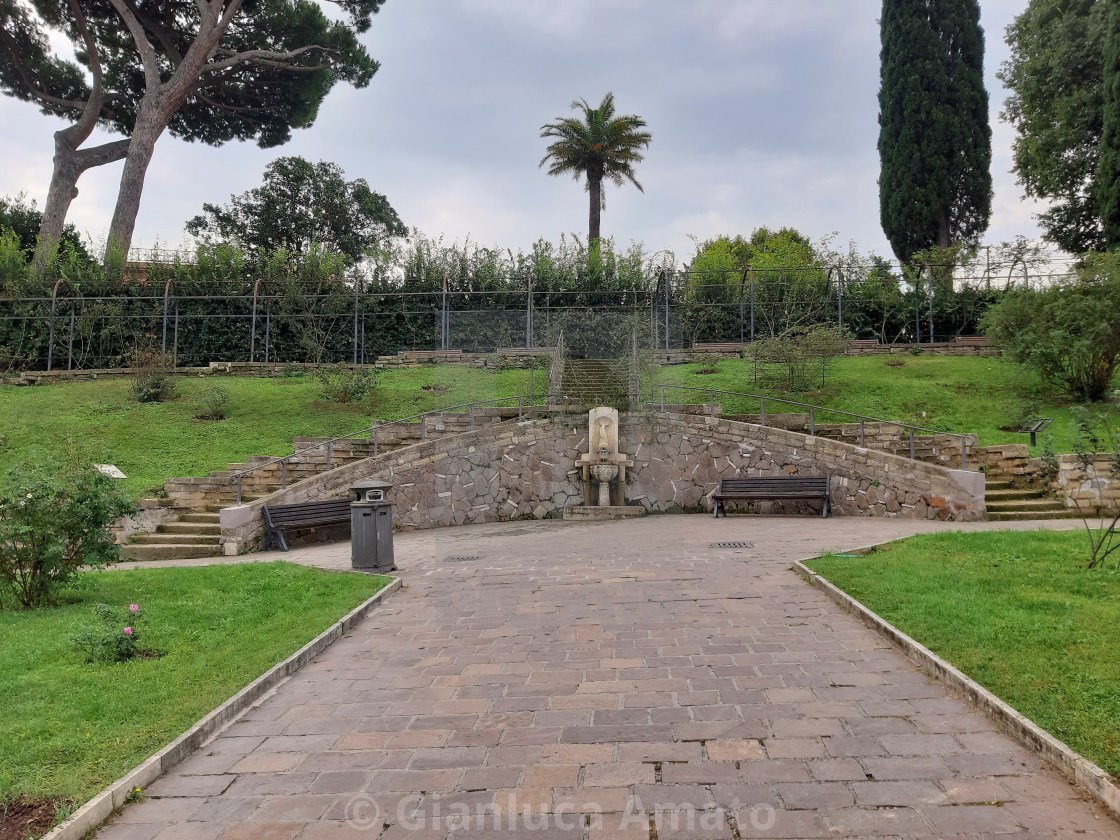 "Roma - Fontana del roseto" stock image