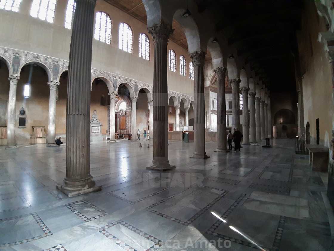 "Roma - Interno della Basilica di Santa Sabina" stock image