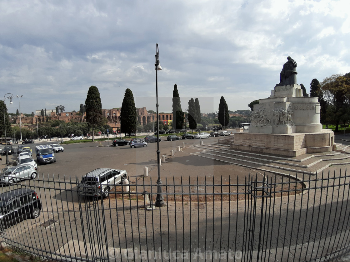 "Roma - Monumento a Mazzini in Piazza Ugo La Malfa" stock image