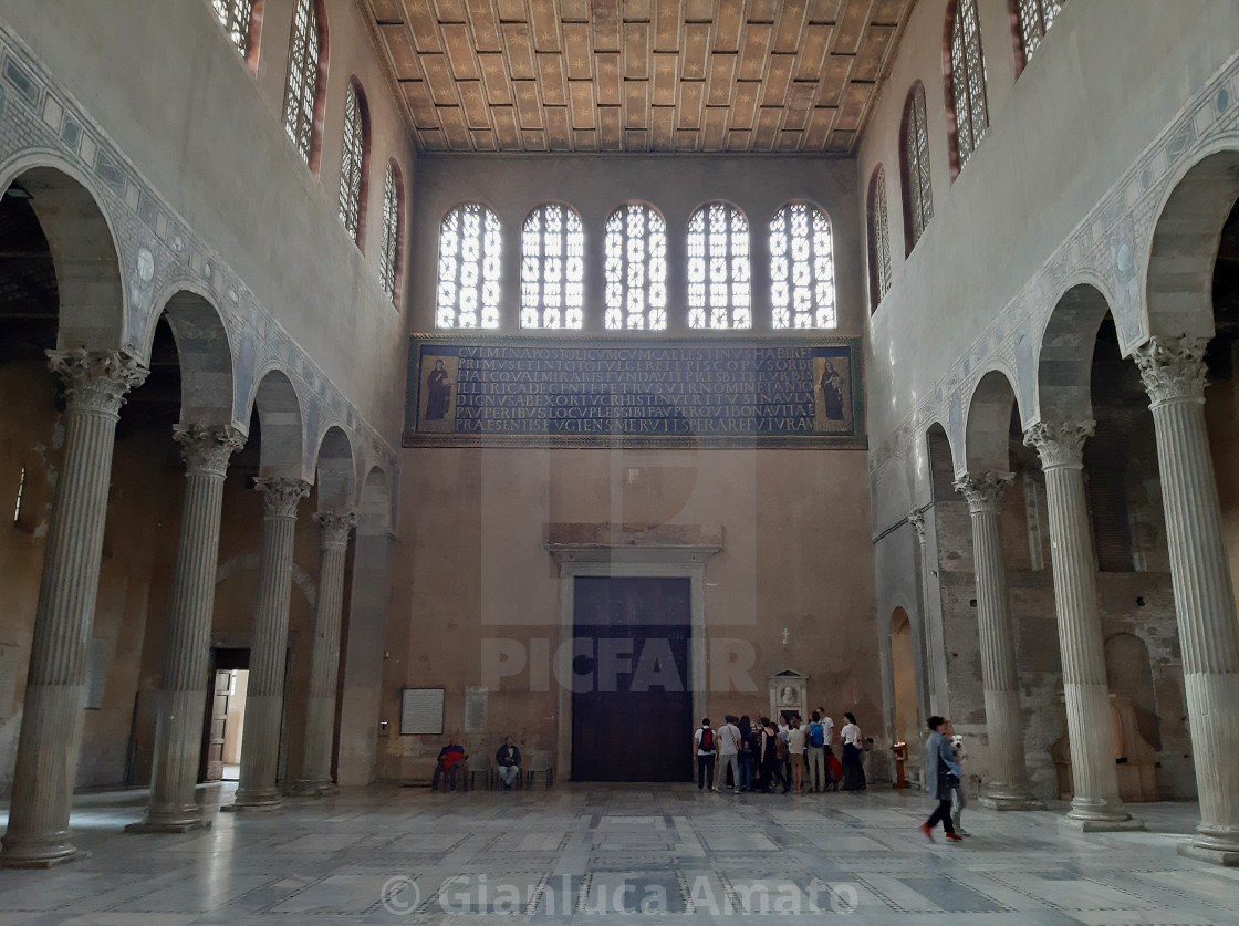 "Roma - Mosaico della controfacciata di Santa Sabina" stock image