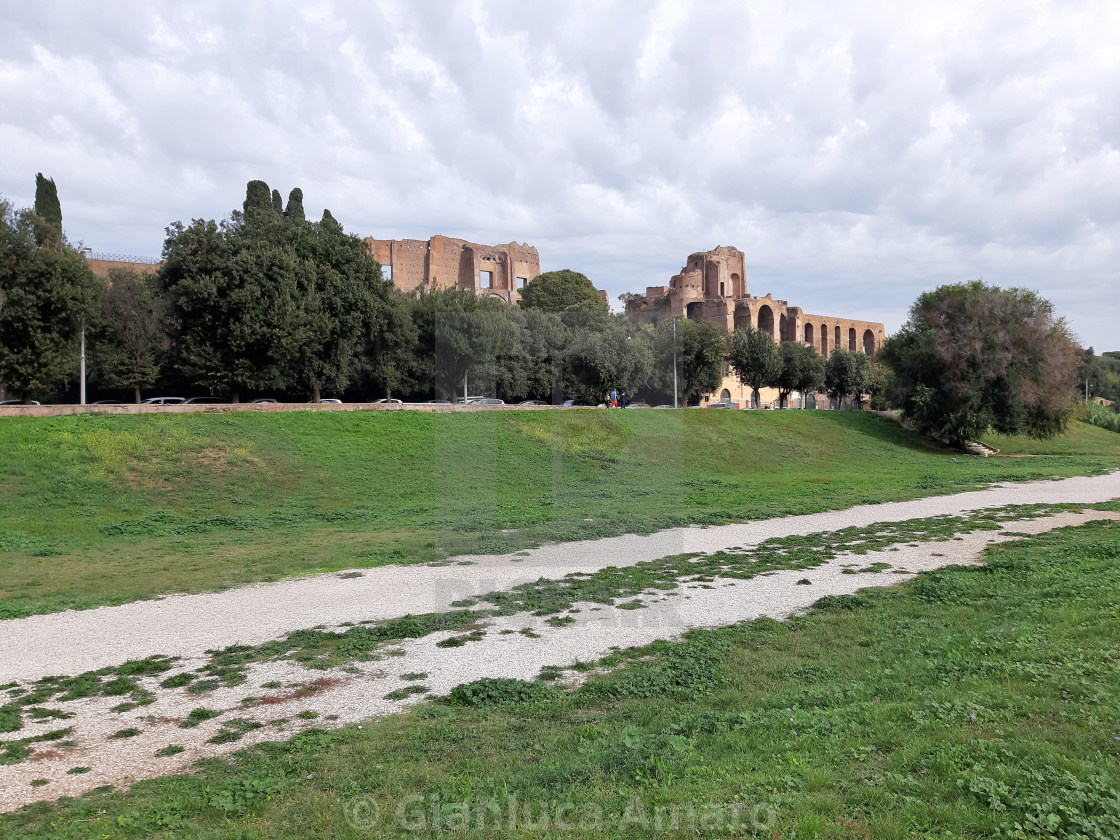 "Roma - Palatino dal Circo Massimo" stock image