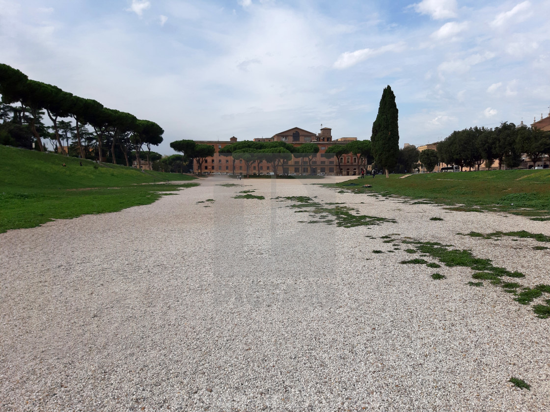 "Roma - Palazzo dei Musei dal Circo Massimo" stock image