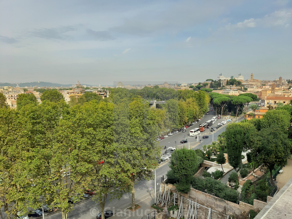 "Roma - Panorama dal belvedere dell'Aventino" stock image