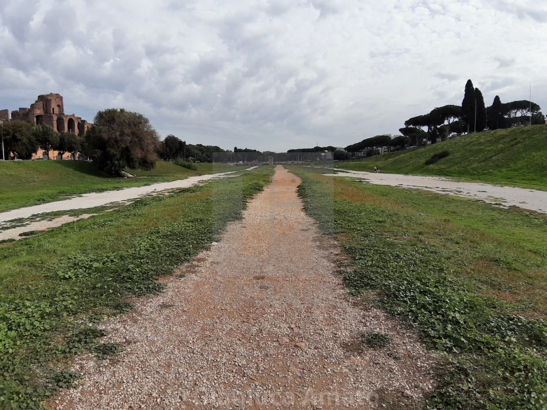 "Roma - Panorama dal Circo Massimo" stock image