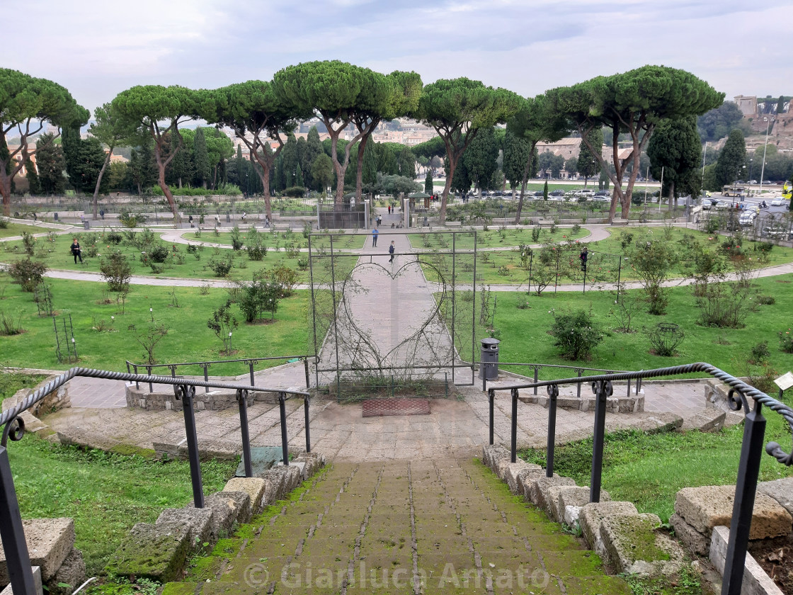 "Roma - Panorama del roseto" stock image