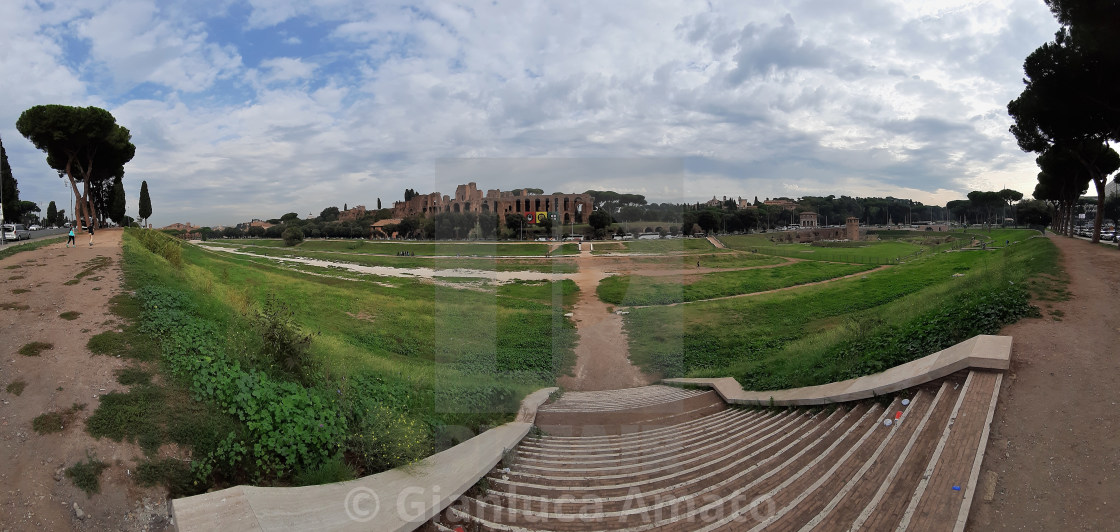 "Roma - Panoramica del Circo Massimo dalla scala" stock image