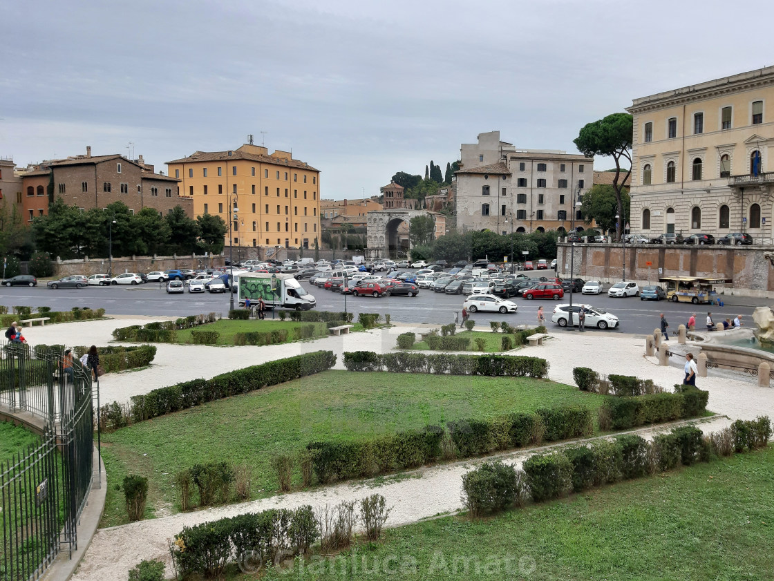 "Roma - Piazza Bocca della Verità" stock image