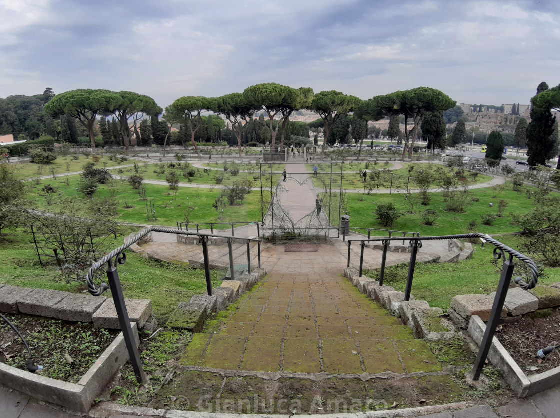 "Roma - Roseto dal vialetto panoramico" stock image