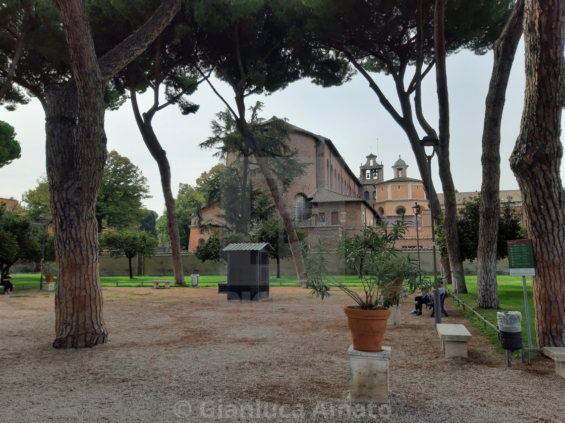 "Roma - Santa Sabina dal Giardino degli Aranci" stock image