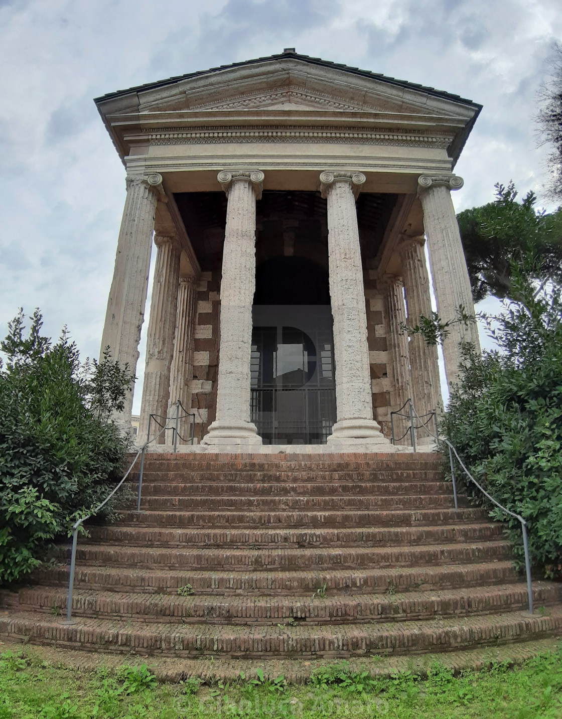 "Roma - Scalinata d'ingresso del Tempio di Portuno" stock image